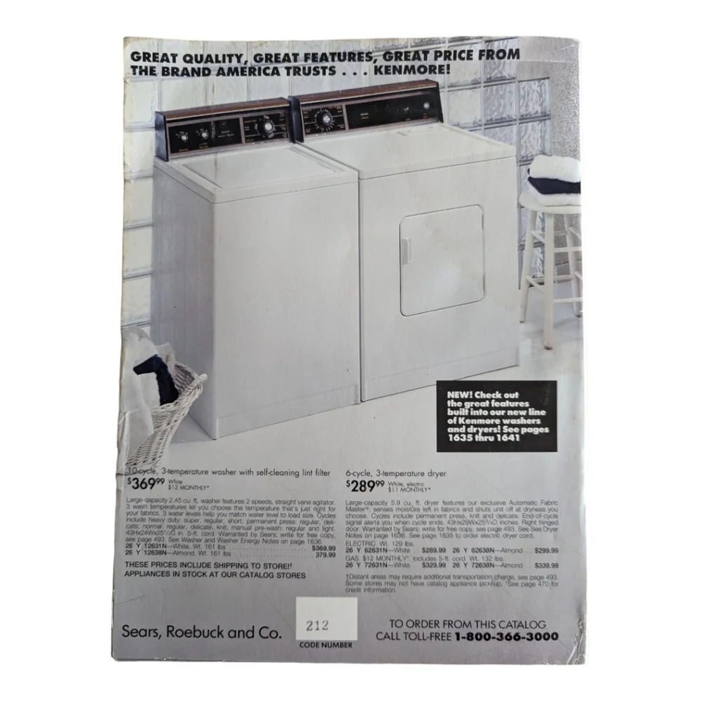 Vintage Sears 1992/1993 Fall/Winter Annual Catalog